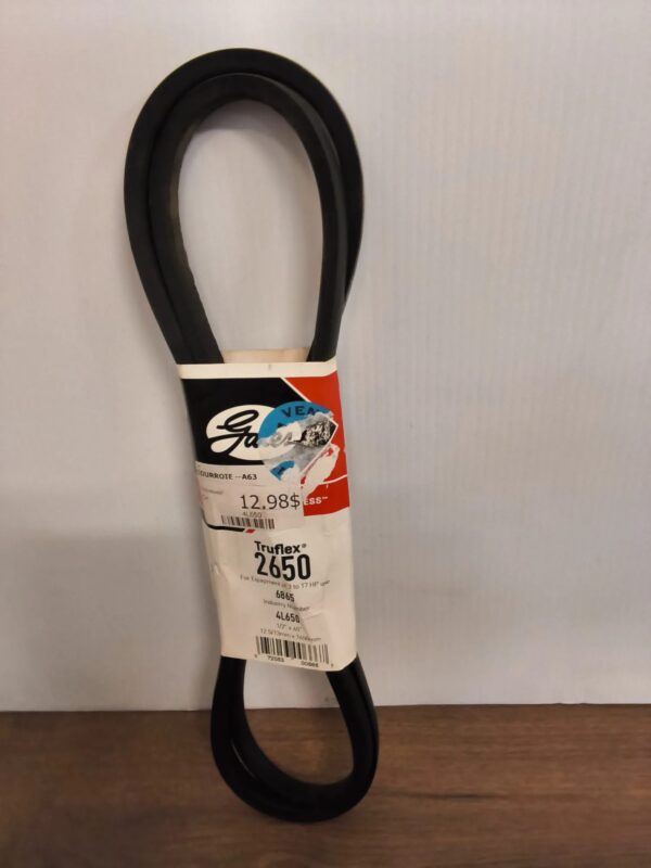 Courroie trapézoïdale Gates 2650 Truflex