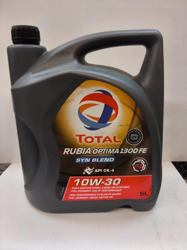 TOTAL RUBIA OPTIMA 1300 FE Mélange Synthétique 10W-30, API CK-4