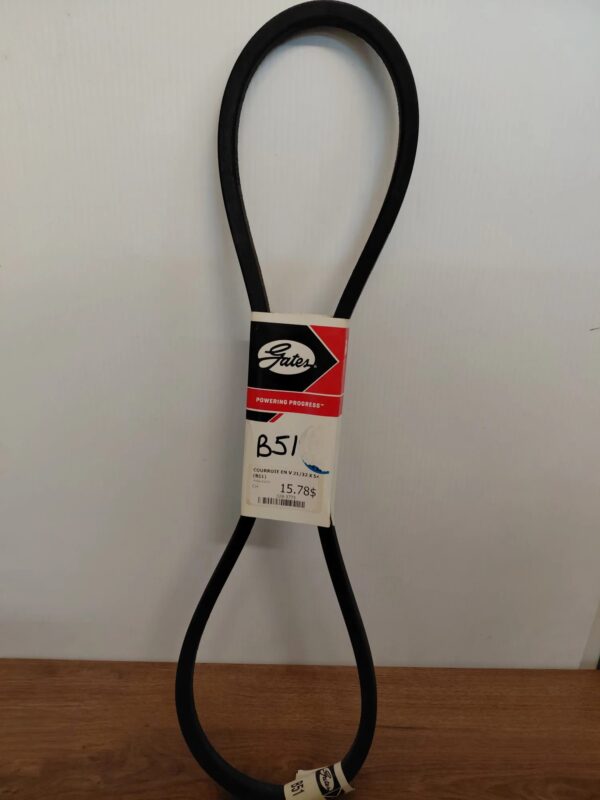 Courroie B51 21/32 po x 54 po