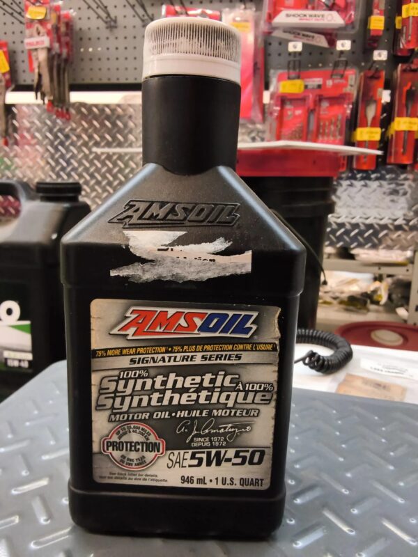 Huile moteur synthétique AMSOIL Signature, 5W-50