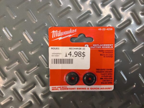 Roues de coupe de rechange Milwaukee 48-22-4256, 2 pièces