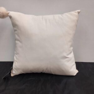 Coussin Marie Dooley, carré blanc