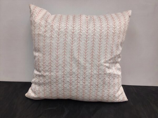 Coussin AFDN blanc à ligne rose